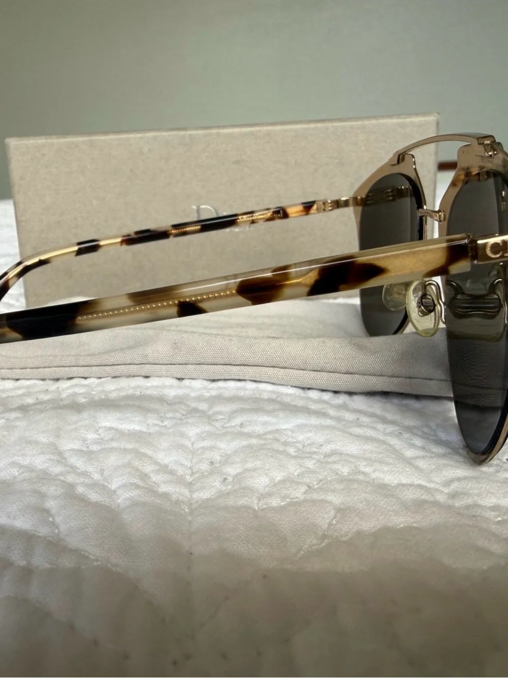 Christian Dior Reflected Aviator Sunglasses - Gold & Tortoise